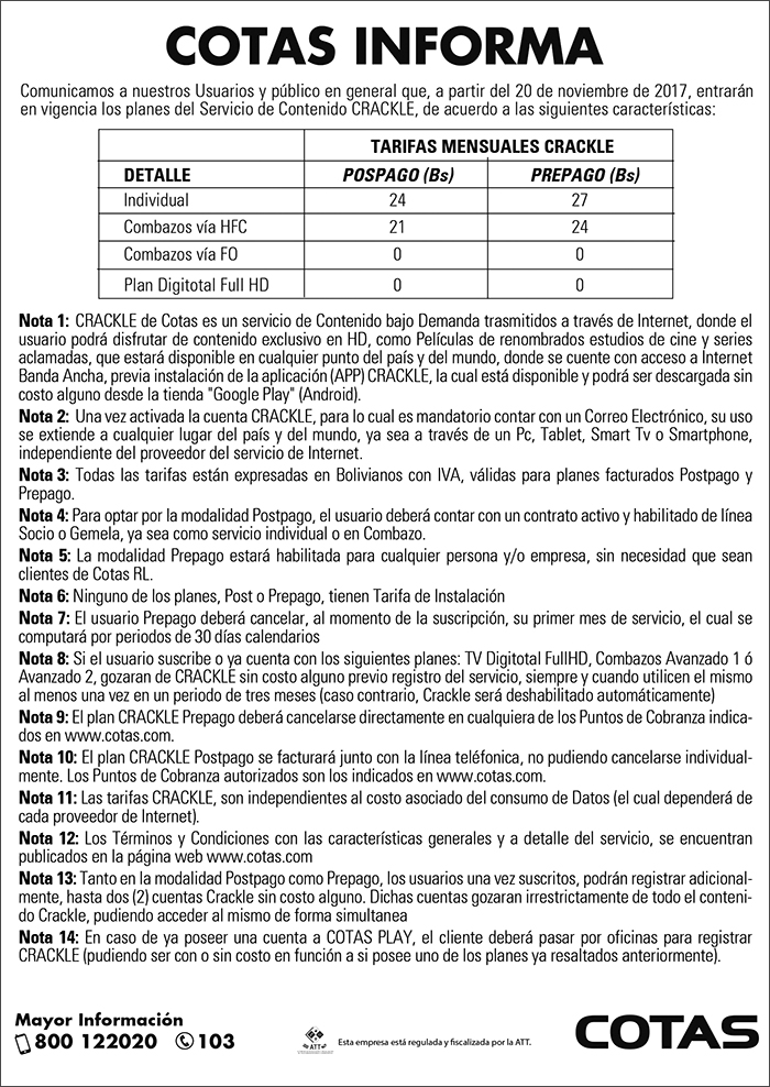 Servicio de Contenido Crackle 201117