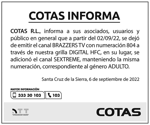 cambio de canales 060922