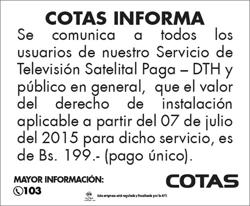derecho de Instalación Servicio DTH