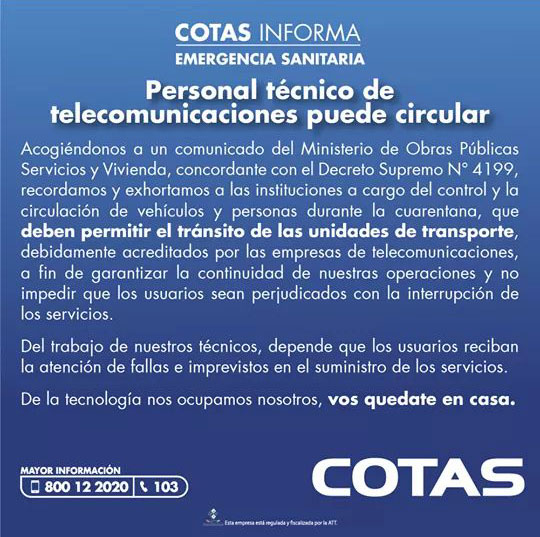 comunicado cotas informa250320