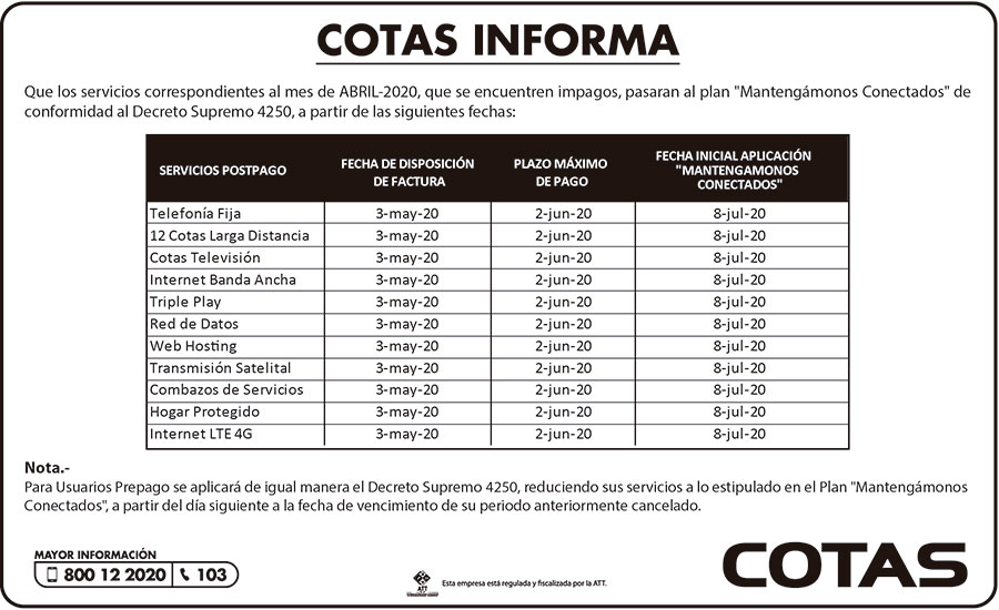 mantengamonos conectados010720